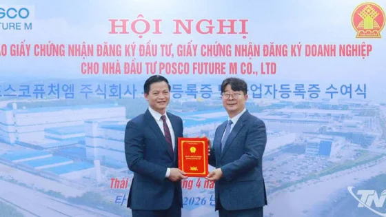 Posco rót 282 triệu USD xây nhà máy nguyên liệu pin tại miền Bắc Việt Nam