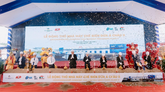 AIG khởi công nhà máy chế biến dừa 24 triệu USD tại miền Nam Việt Nam